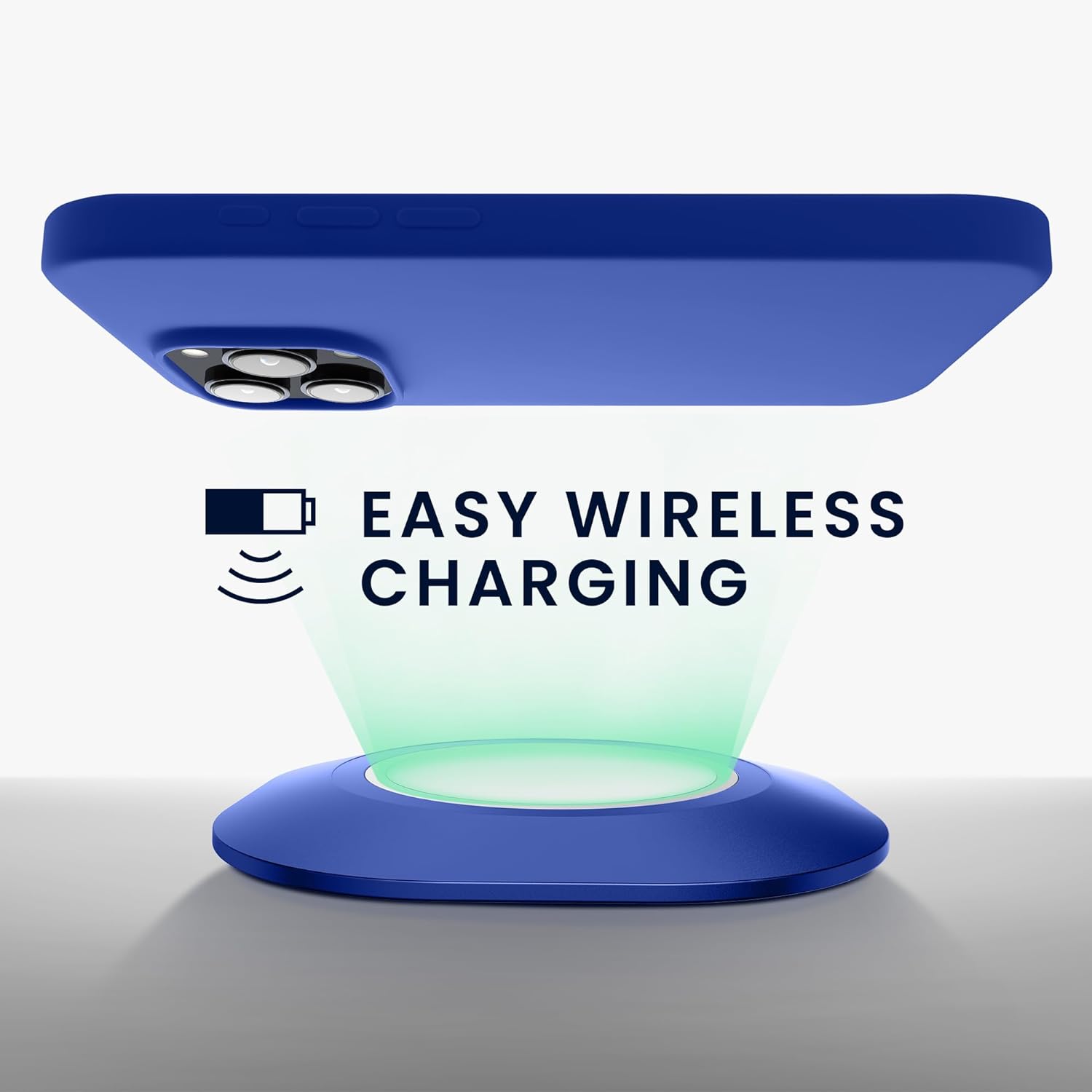 KW iPhone 15 Pro Max Θήκη Σιλικόνης Rubberized TPU - Baltic Blue - 61956.134