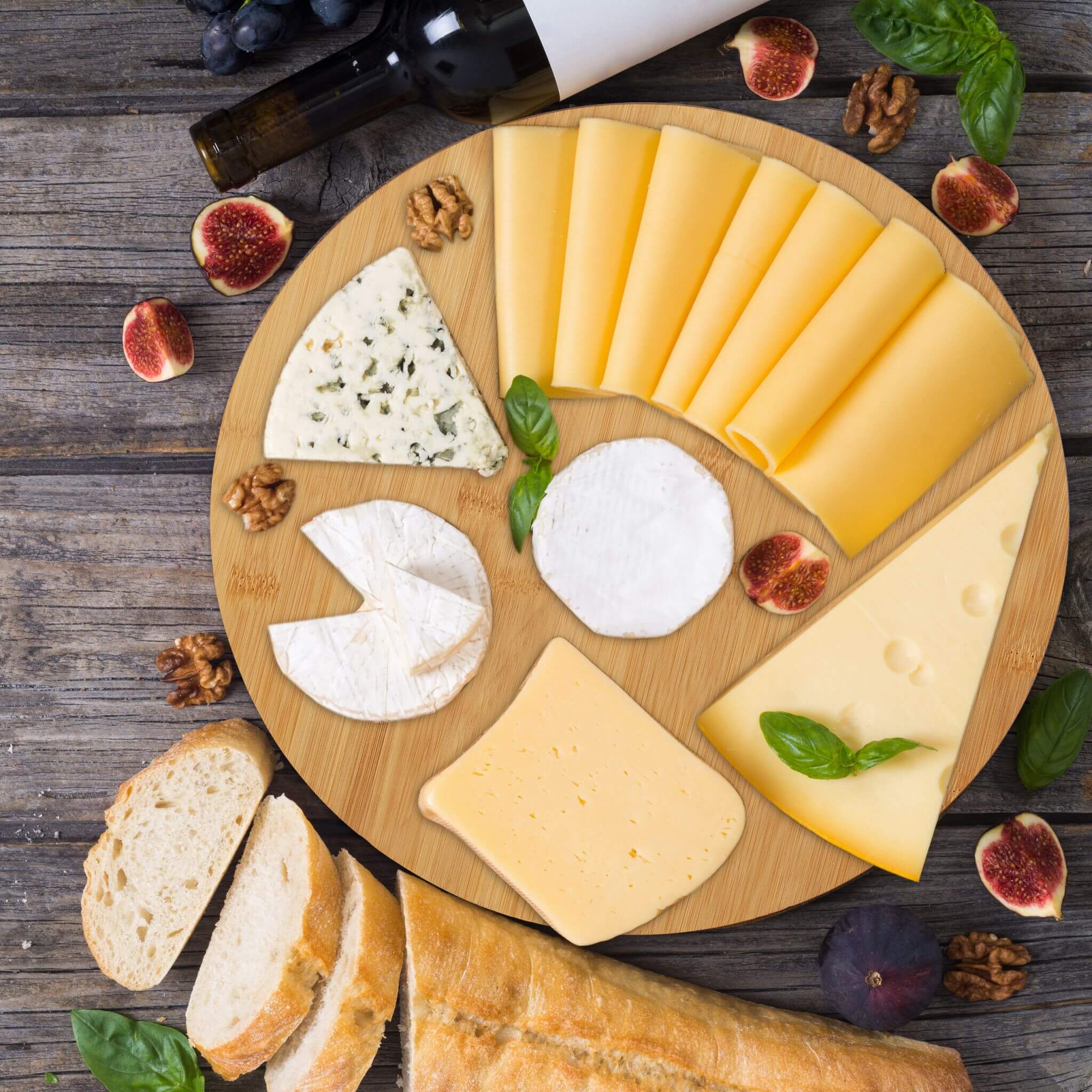 Relaxdays Σανίδα Κοπής και Σερβιρίσματος Πίτσας από Μπαμπού με Λαδόκολλα - Σετ με 2 - Natural - 4052025321499