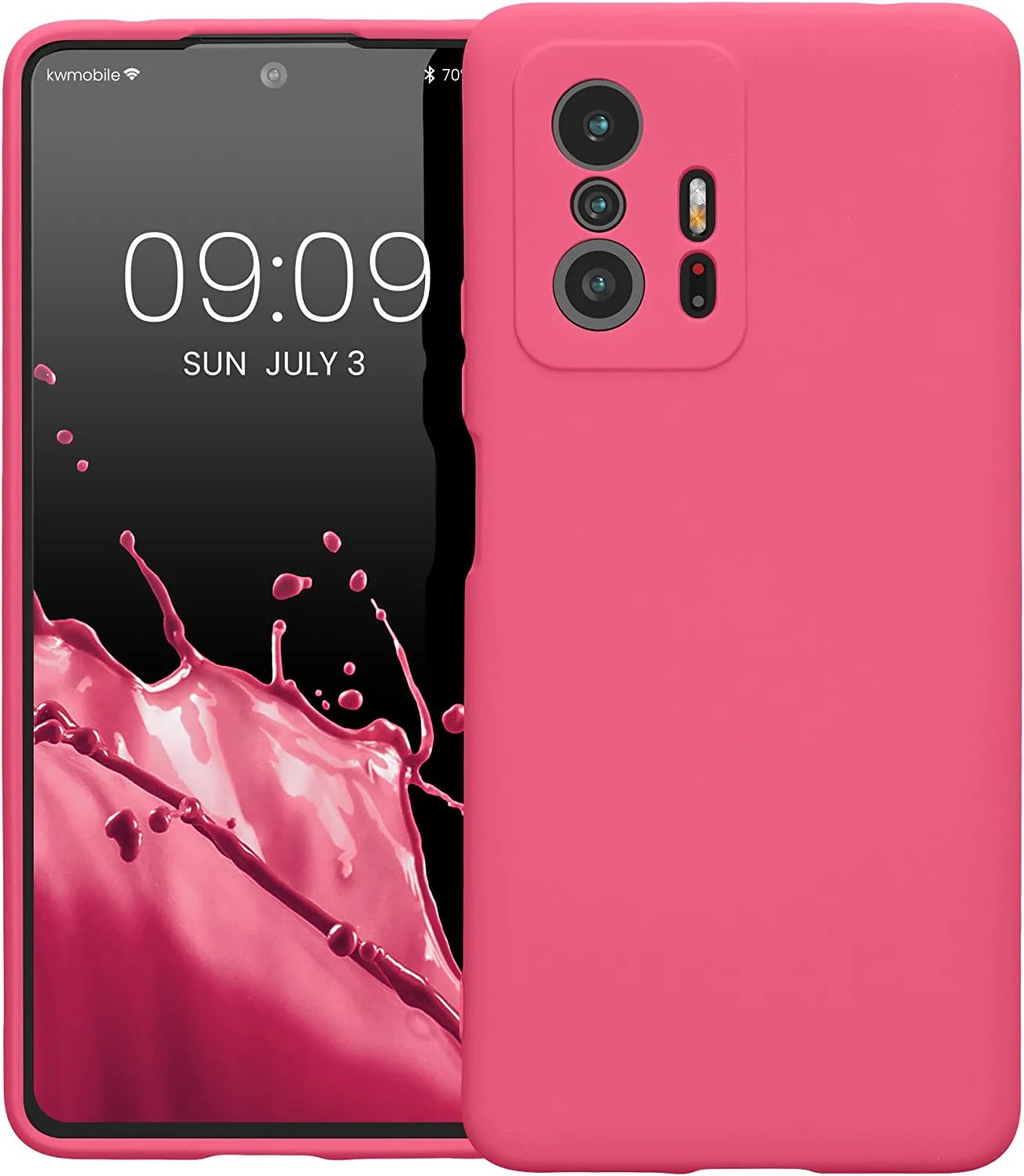 KW Xiaomi 11T / 11T Pro Θήκη Σιλικόνης Rubberized TPU - Awesome Pink - 56573.238