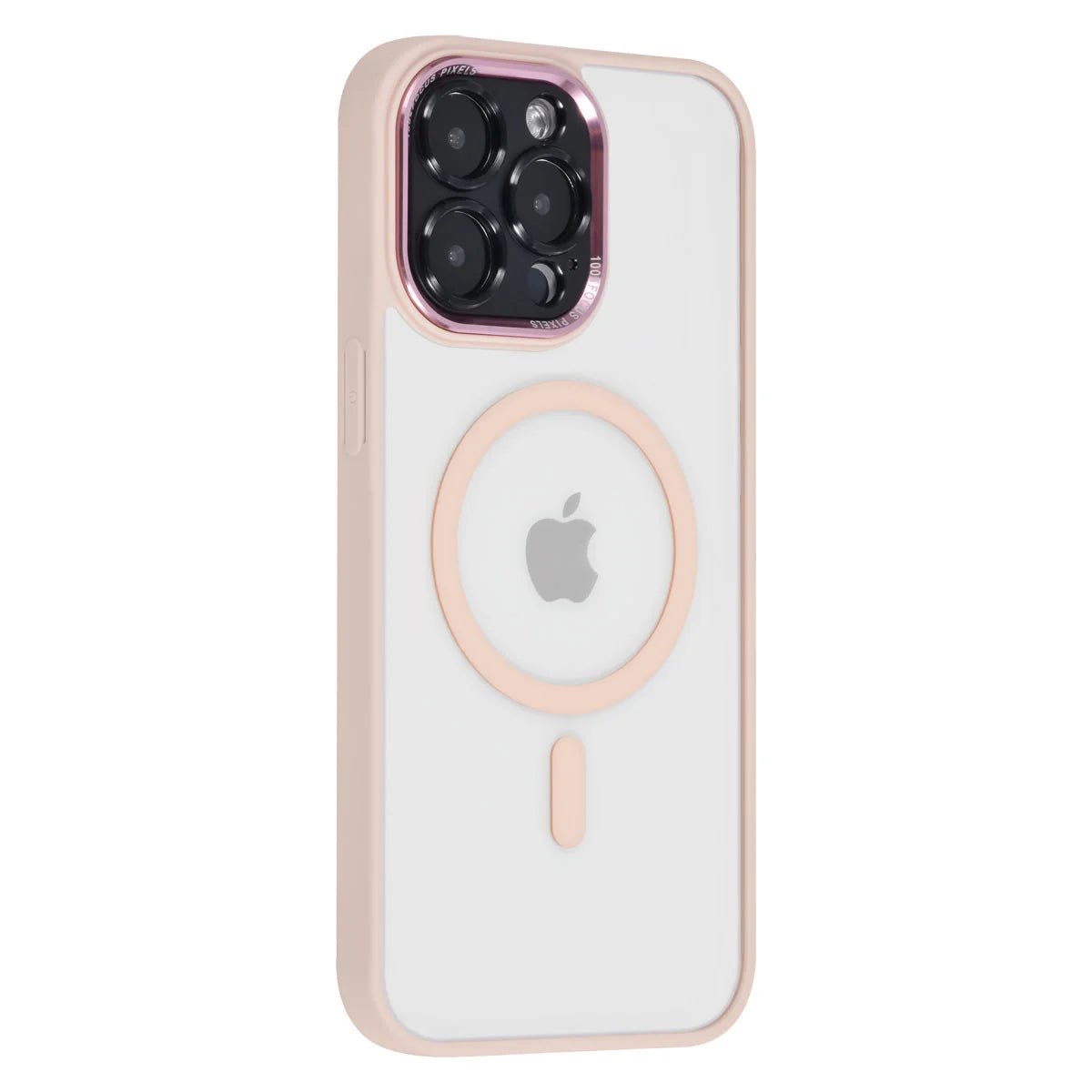 Tuniq iPhone 15 Pro Max - MagSafe Σκληρή Θήκη με Πλαίσιο Σιλικόνης - Ροζ / Διάφανη