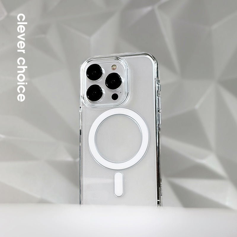 Crong iPhone 15 Pro Clear Mag Pro - Σκληρή Θήκη με MagSafe - Clear