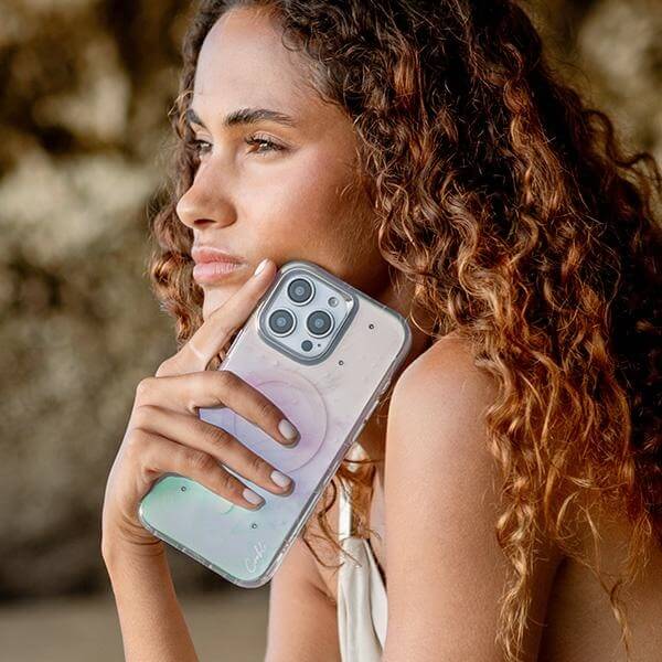 Uniq iPhone 16 Pro Max - Coehl Celest - Σκληρή Θήκη με Πλαίσιο Σιλικόνης και MagSafe - Opal / Iridescent