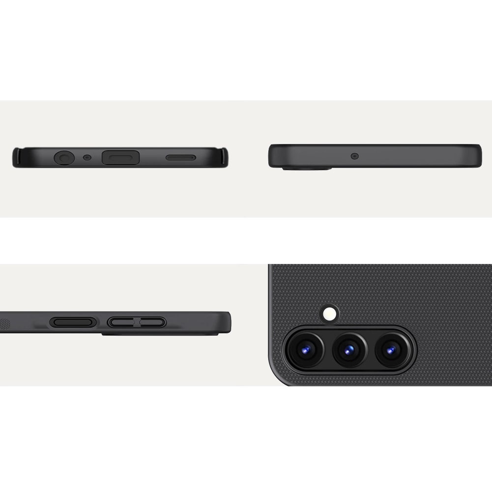 Nillkin Samsung Galaxy A15 4G / A15 5G Super Frosted Shield Σκληρή Θήκη με Πλαίσιο Σιλικόνης - Black