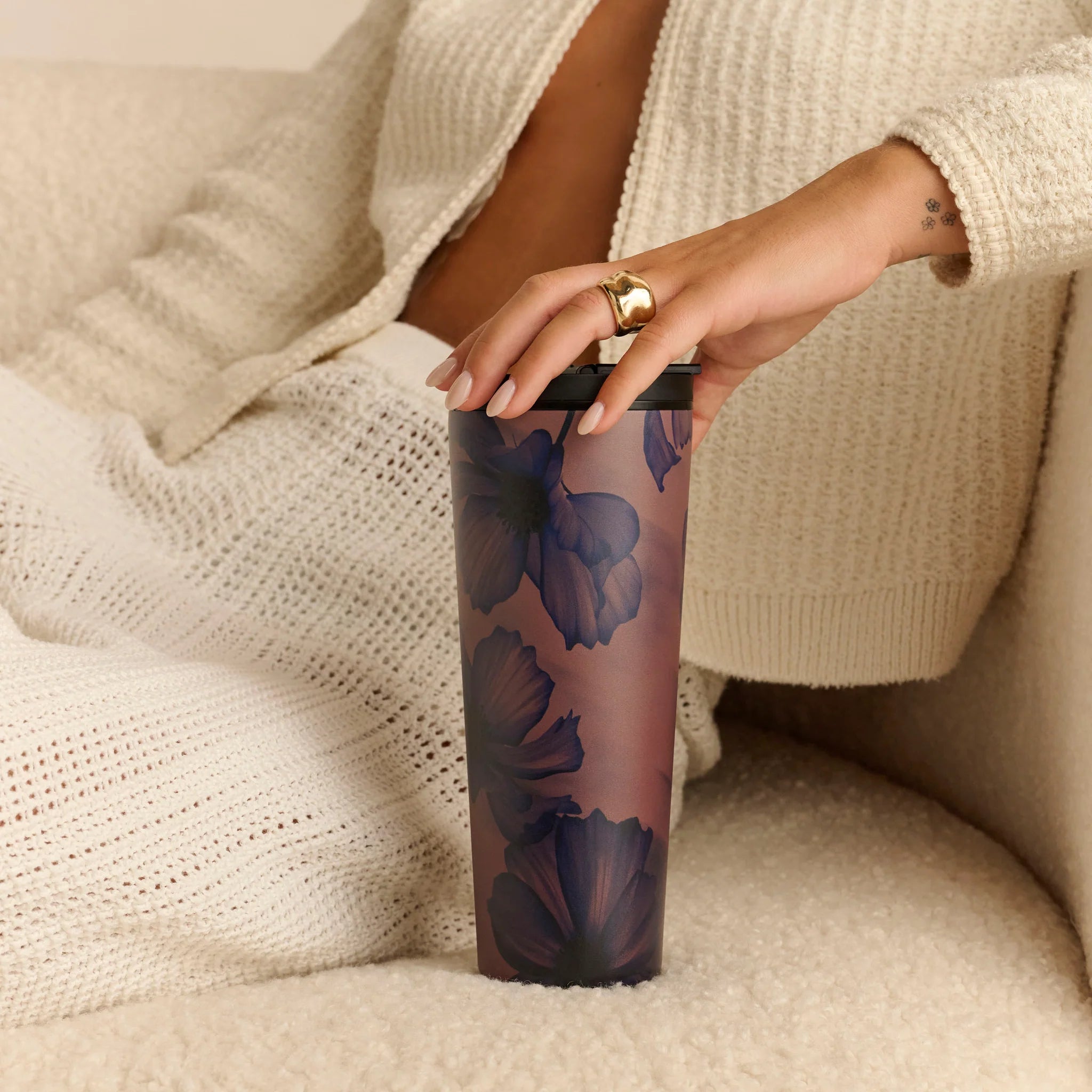 Burga Κούπα Θερμός από Ανοξείδωτο Ατσάλι - Flap Lid - 700ml - Velvet Night