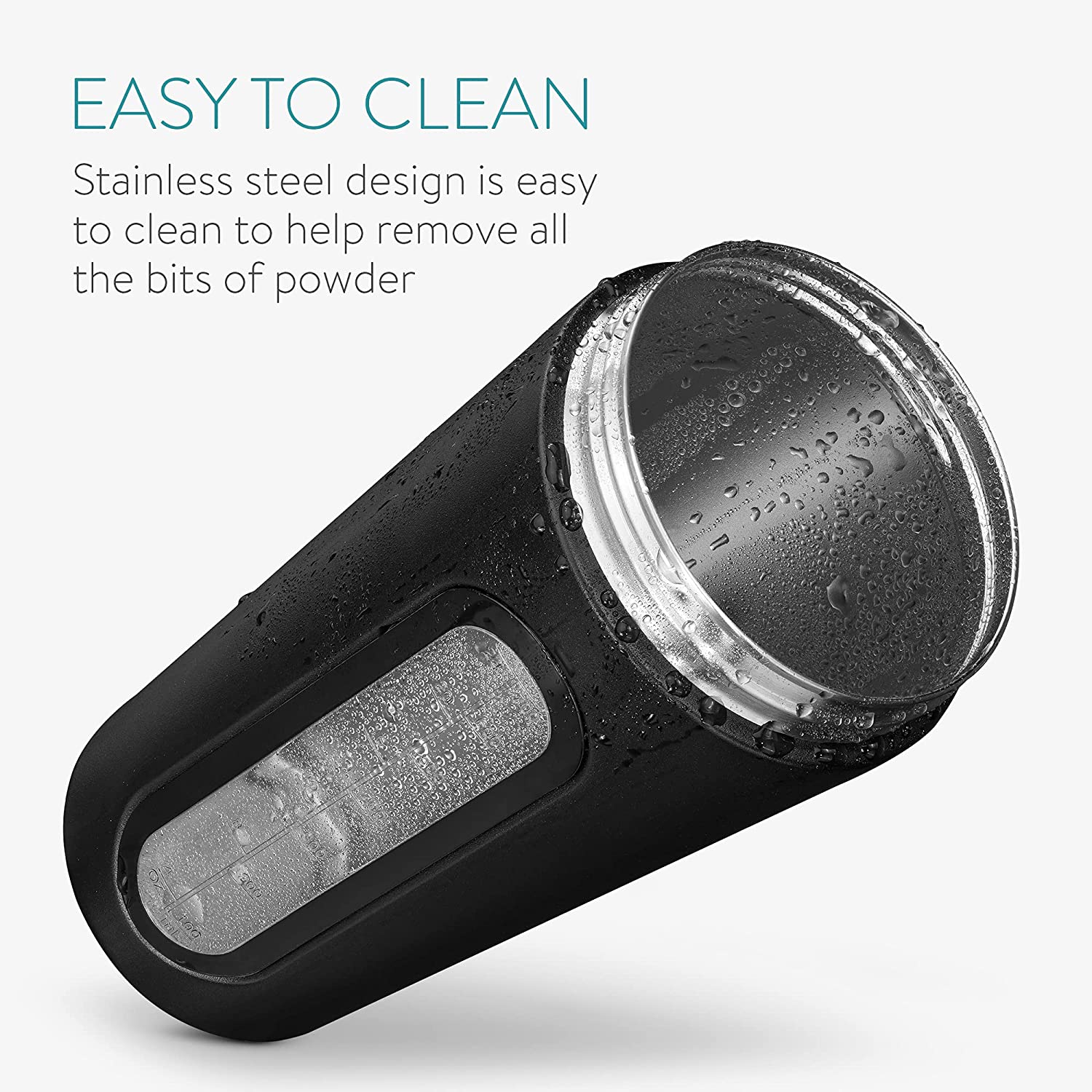 Navaris Σέικερ / Μπουκάλι από Ανοξείδωτο Ατσάλι - BPA FREE - 750mL - Black - 52703.2.01