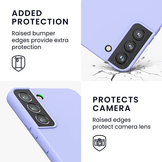 KW Samsung Galaxy S22 Plus Θήκη Σιλικόνης Rubberized TPU - Lavender - 57569.108