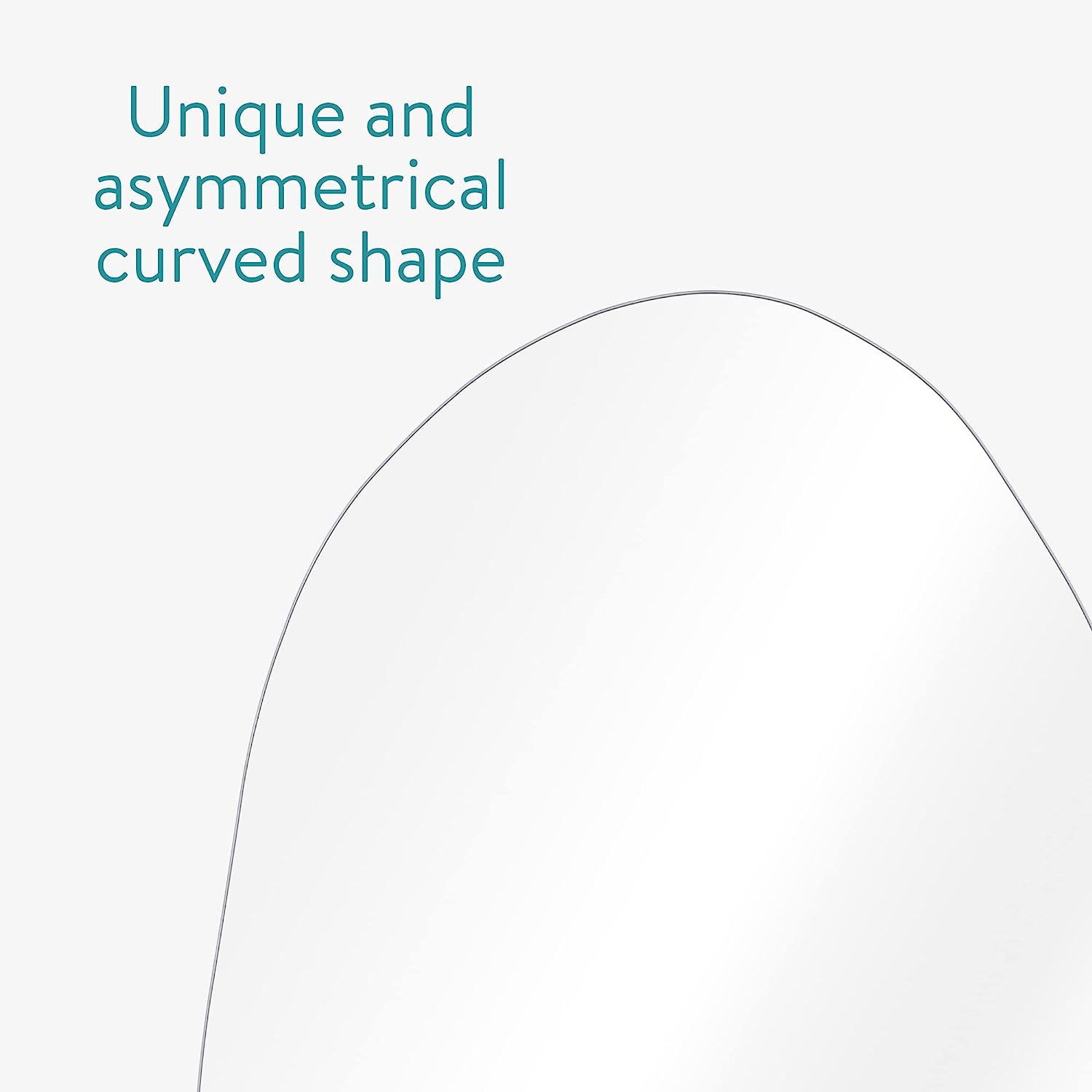 Navaris Καθρέπτης Τοίχου με Ακανόνιστο Σχήμα Χωρίς Πλαίσιο - 75 x 55 cm - Silver - 54705.04