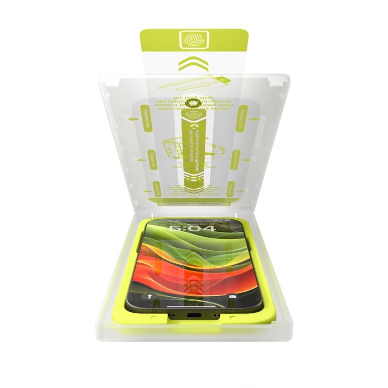 Mobile Origin iPhone 16 Pro Screen Guard Full Glue 9H Αντιχαρακτικό Γυαλί Οθόνης με Κιτ Εγκατάστασης - 2 Τεμάχια - Black