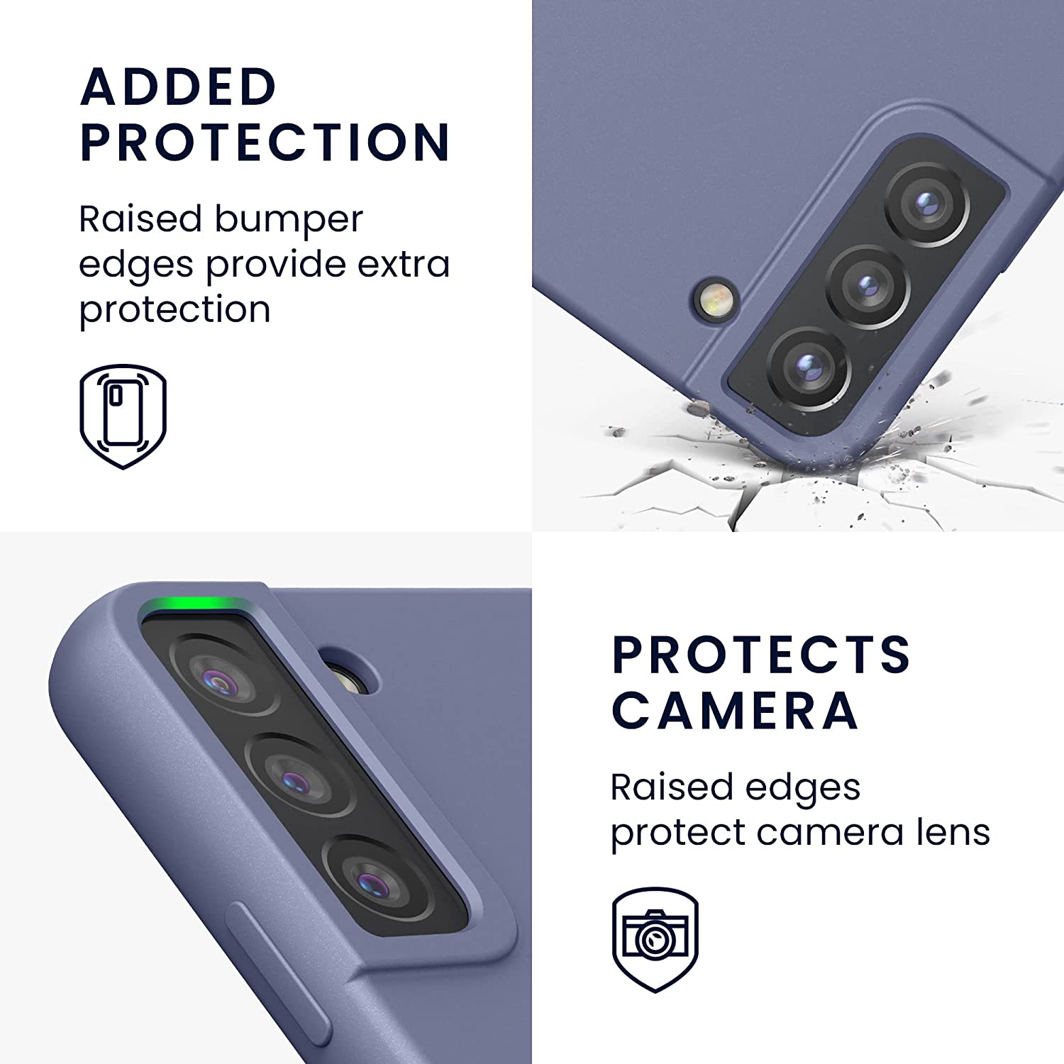 KW Samsung Galaxy S22 Plus Θήκη Σιλικόνης Rubberized TPU - Lilac - 56761.168