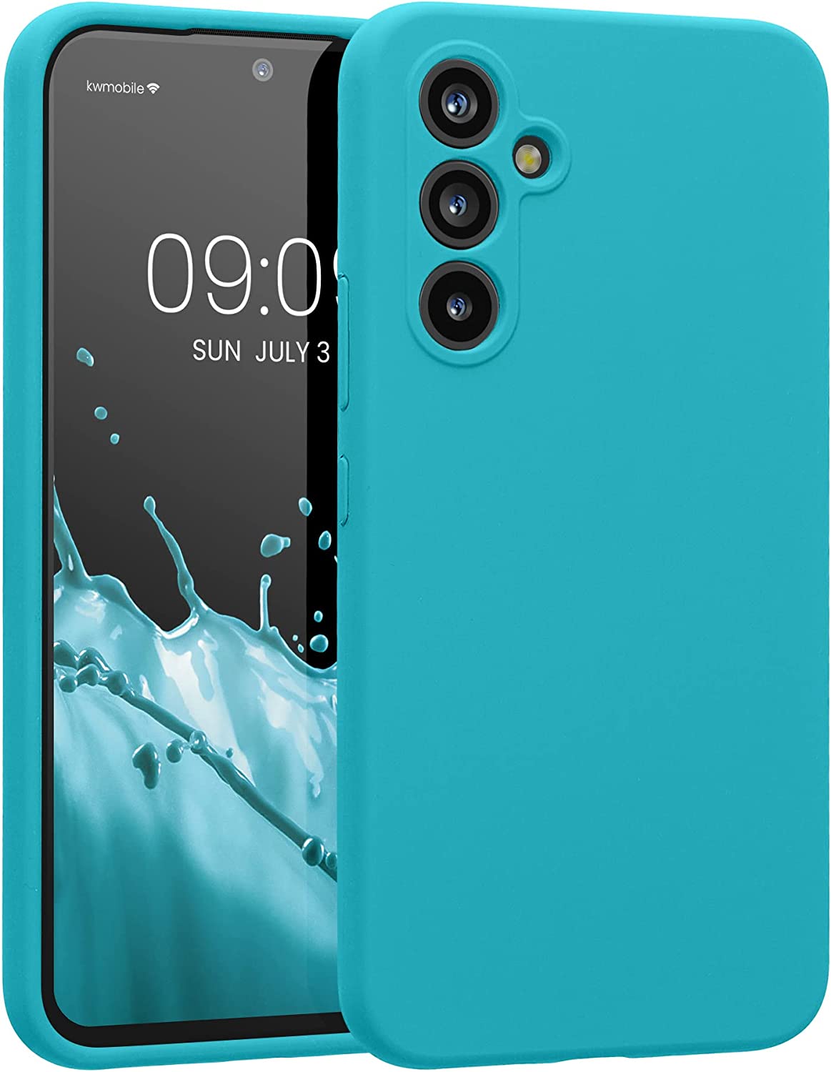 KW Samsung Galaxy A54 5G Θήκη Σιλικόνης Rubberized TPU - Cool Glacier - 60795.205