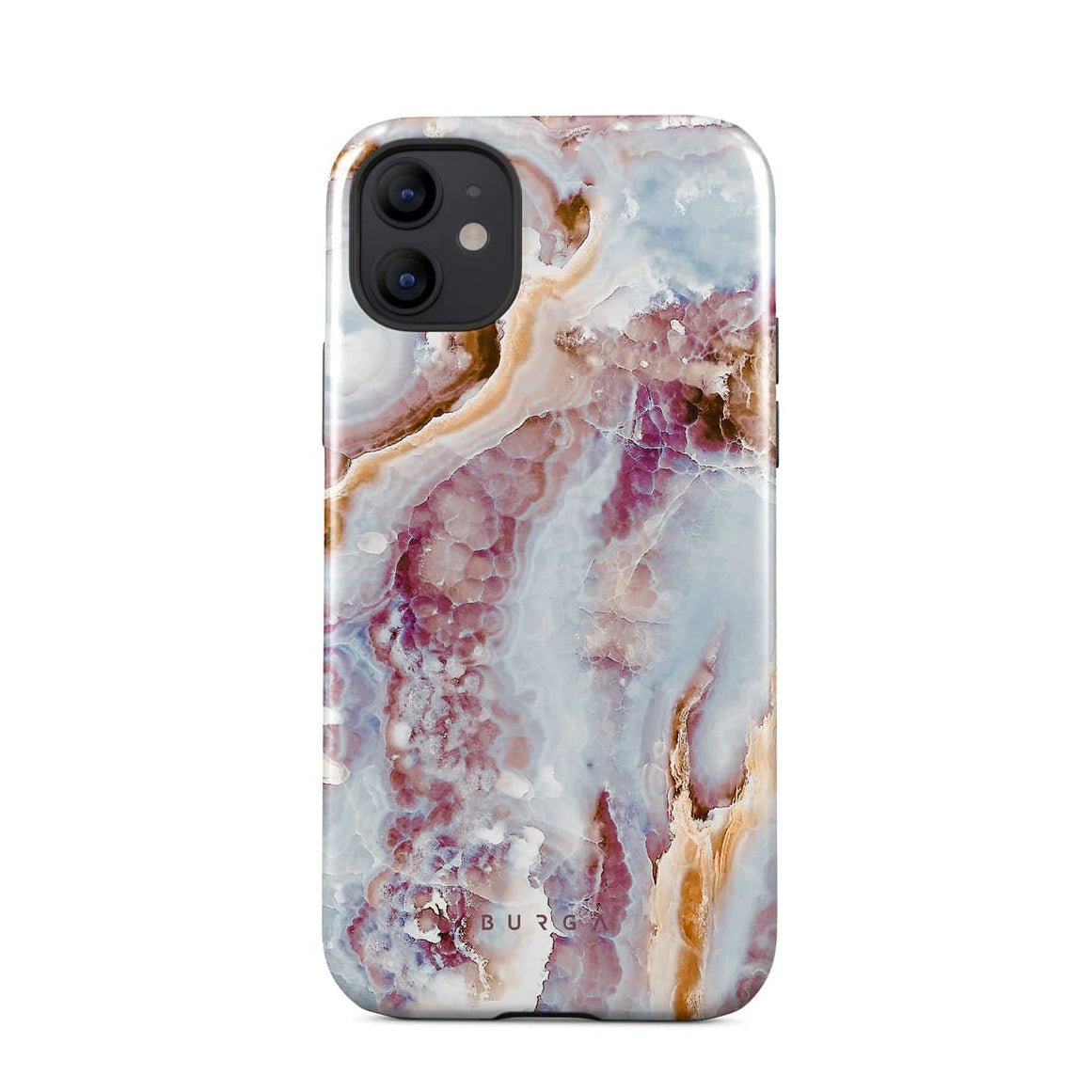 Burga iPhone 12 / 12 Pro Fashion Tough Σκληρή Θήκη - Frozen Leaves