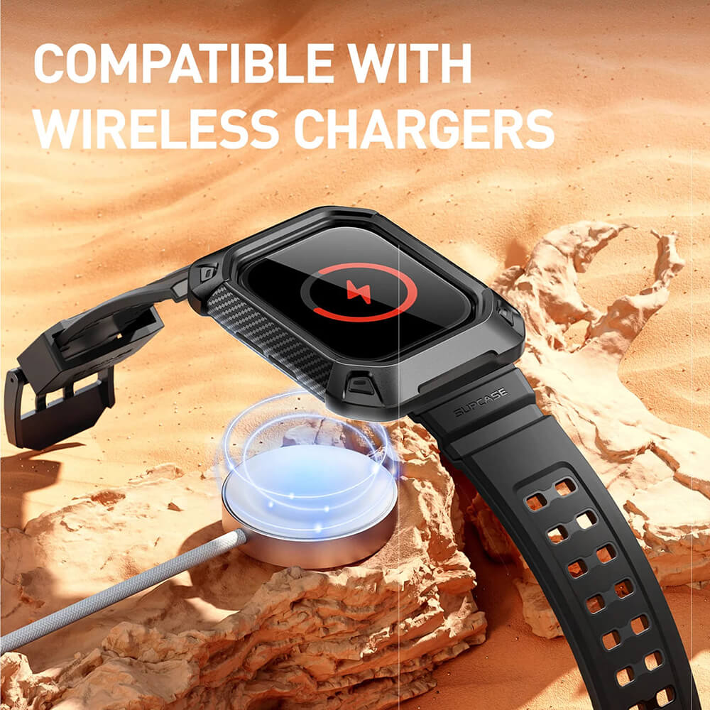 Supcase Λουράκι Apple Watch 10/11 - 42mm Unicorn Beetle Pro Λουράκι με Θήκη Προστασίας - Black