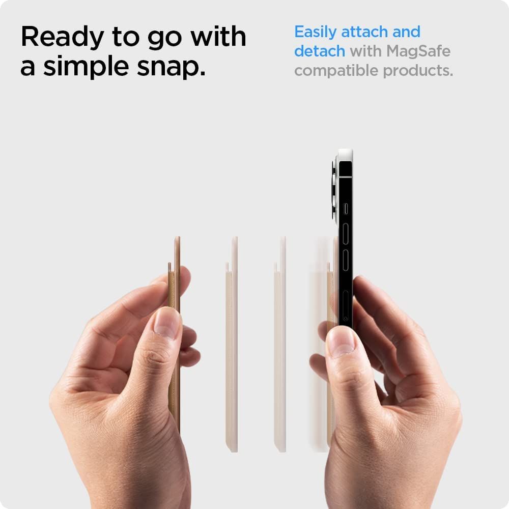 Spigen Valentinus MagSafe Universal Magnetic Card Holder - Θήκη για Κάρτες - Brown