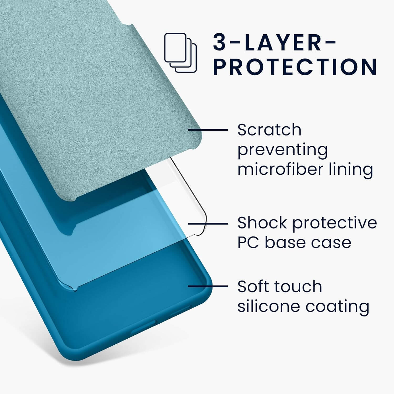 KW Samsung Galaxy A35 5G Θήκη Σιλικόνης Rubberized TPU - Caribbean Blue