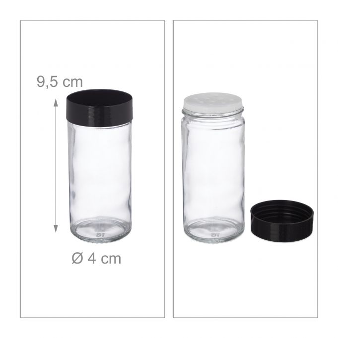 Relaxdays Βάση Μπαχαρικών από Μπαμπού με 8 Δοχεία - Natural - 4052025288242