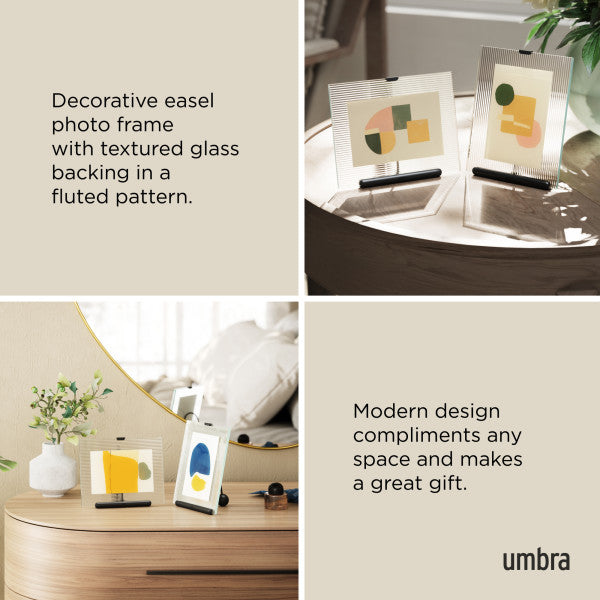 Umbra Flute Κορνίζα για Φωτογραφίες - 13 x 18 cm - Black