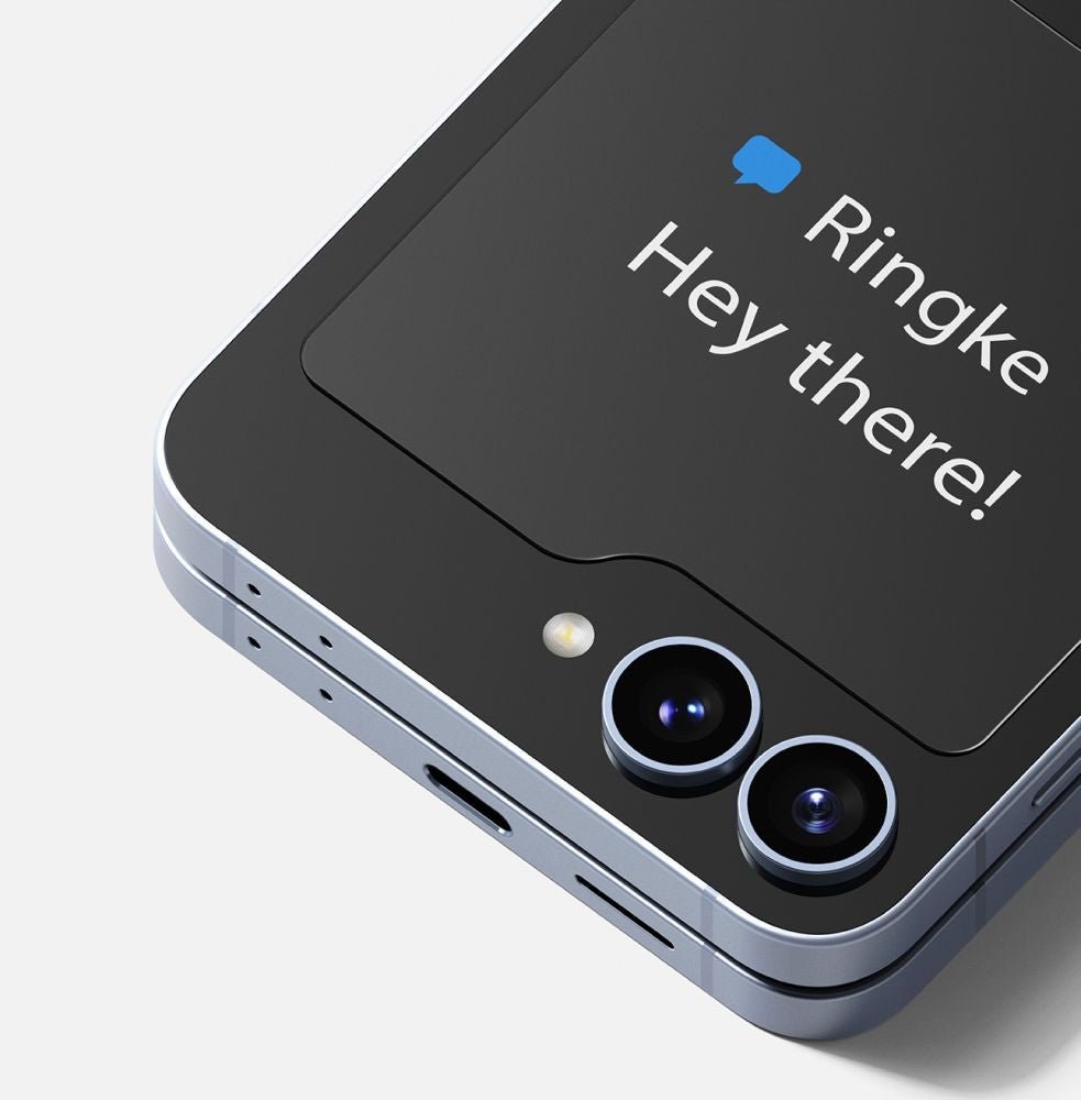 Ringke Samsung Galaxy Z Flip6 Cover Display Glass 9H Αντιχαρακτικό Γυαλί για την Εξωτερική Οθόνη - 2 Τεμάχια - Clear