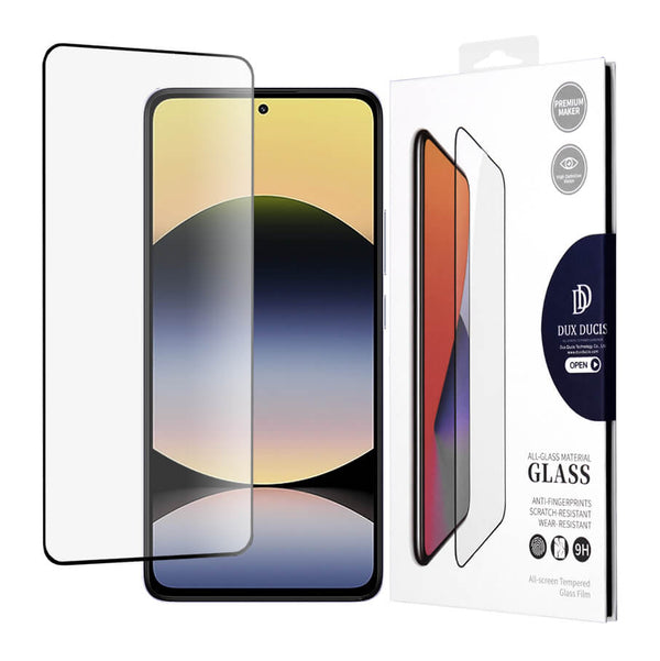 Dux Ducis Xiaomi Redmi Note 14 5G 9D 9H Full Screen Case Friendly Tempered Glass Αντιχαρακτικό Γυαλί Οθόνης - Black