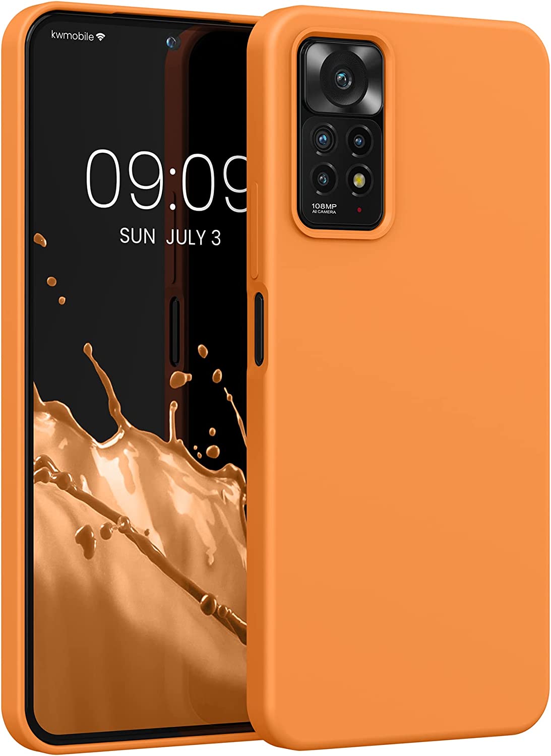 KW Xiaomi Redmi Note 11 Pro / Note 11 Pro 5G Θήκη Σιλικόνης Rubberized TPU - Fruity Orange - 57373.150