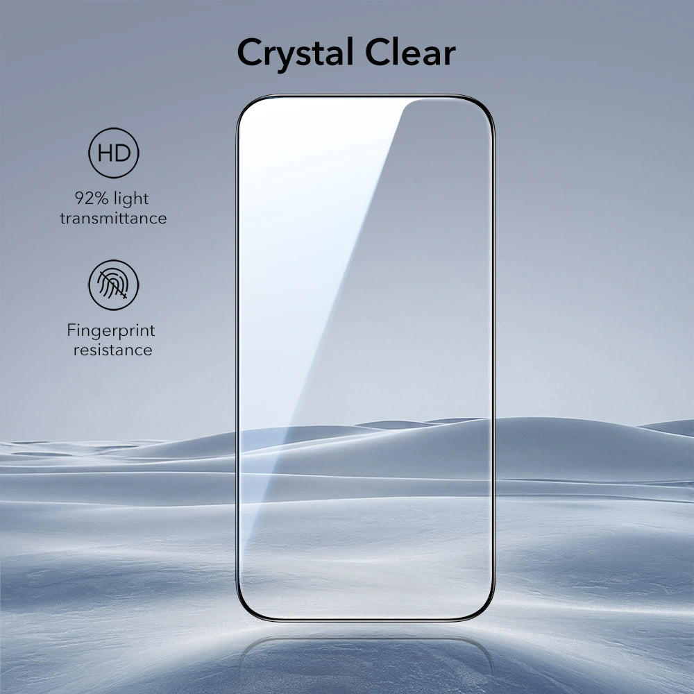 ESR iPhone 17 Pro - UltraFit Classic - Full Screen Αντιχαρακτικό Γυαλί Οθόνης - 2 Τεμάχια - Black