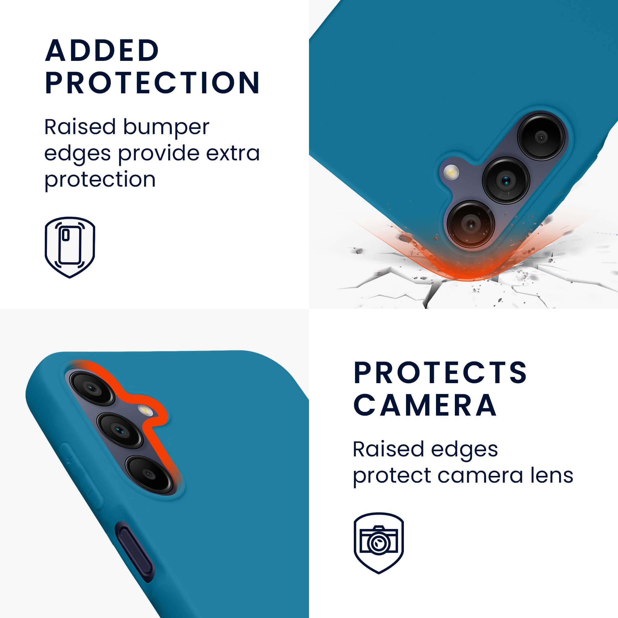 KW Samsung Galaxy A15 4G / A15 5G Λεπτή Θήκη Σιλικόνης TPU - Caribbean Blue