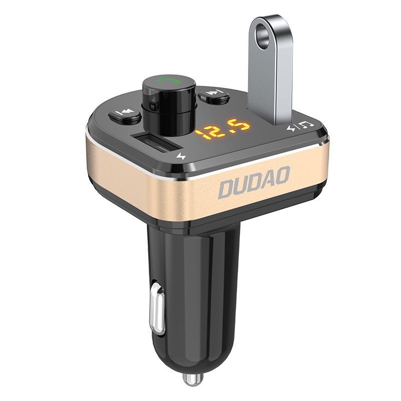 Dudao R2Pro FM Transmitter για Αναπαραγωγή Μουσικής / Κλήσεις / Φόρτιση Κινητών στο Αυτοκίνητο - Black