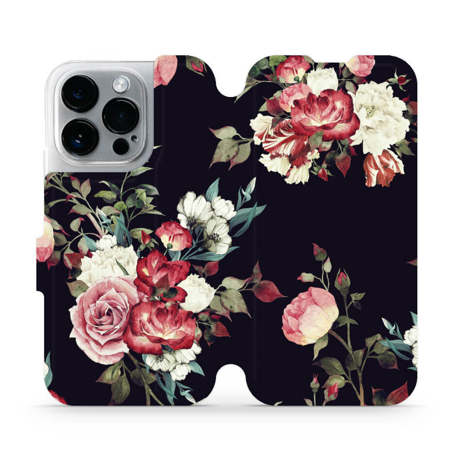 Mobiwear iPhone 14 Pro Θήκη Βιβλίο Slim Flip - Design Bouquet of Roses - VD11P
