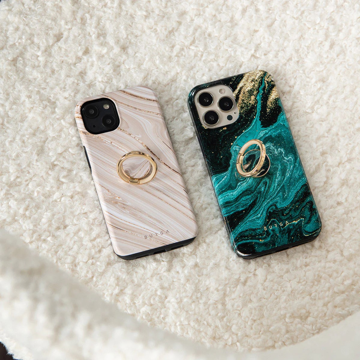 Burga Ring Holder - Δαχτυλίδι Συγκράτησης Κινητού - Βάση Στήριξης - Gold - Full Glam