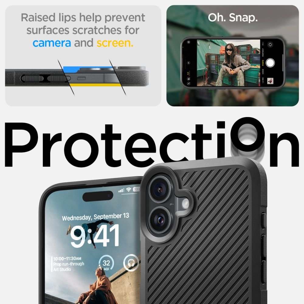 Spigen iPhone 16 Θήκη TPU Core Armor - Matte Black