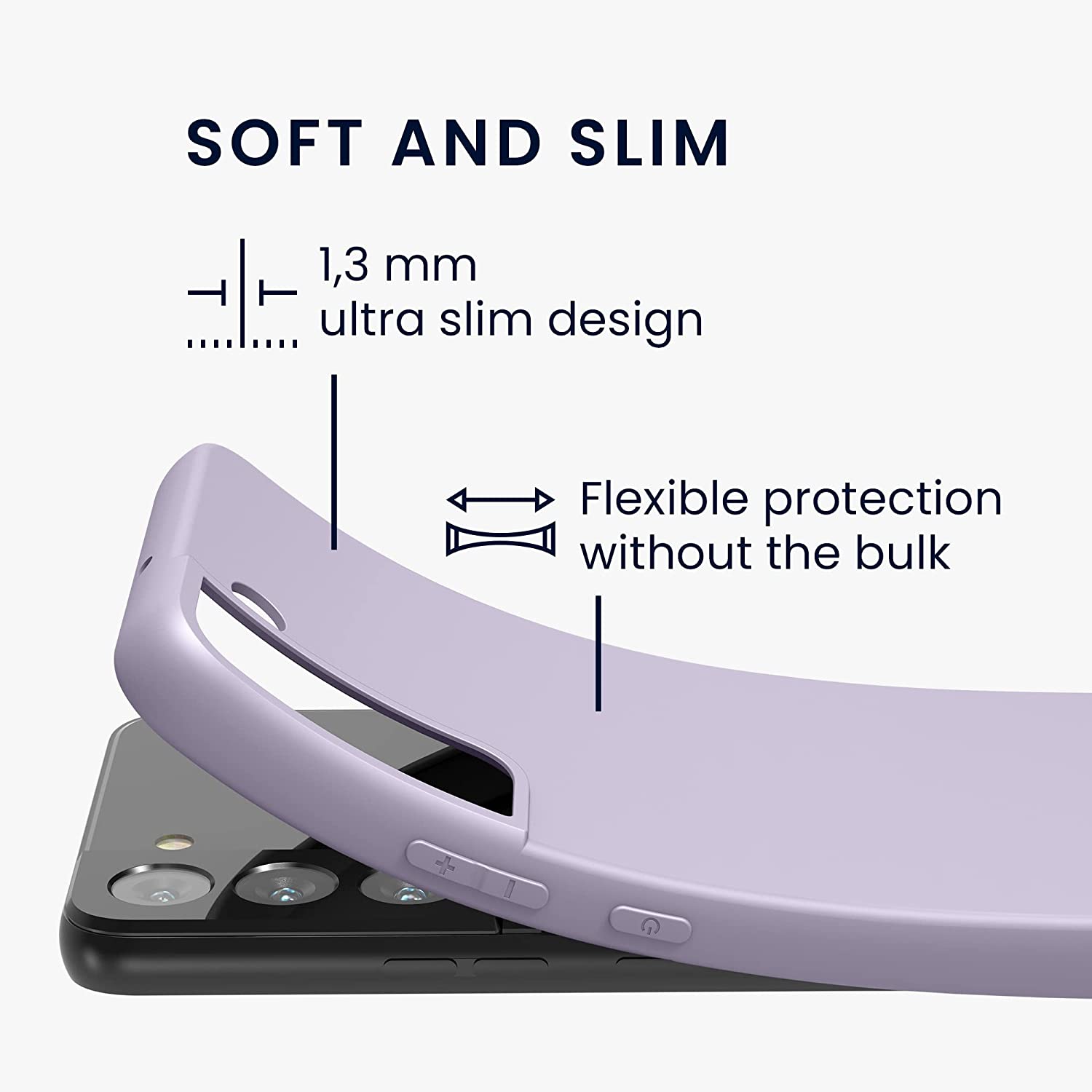 KW Samsung Galaxy S22 Θήκη Σιλικόνης TPU - Lavender - 56758.108