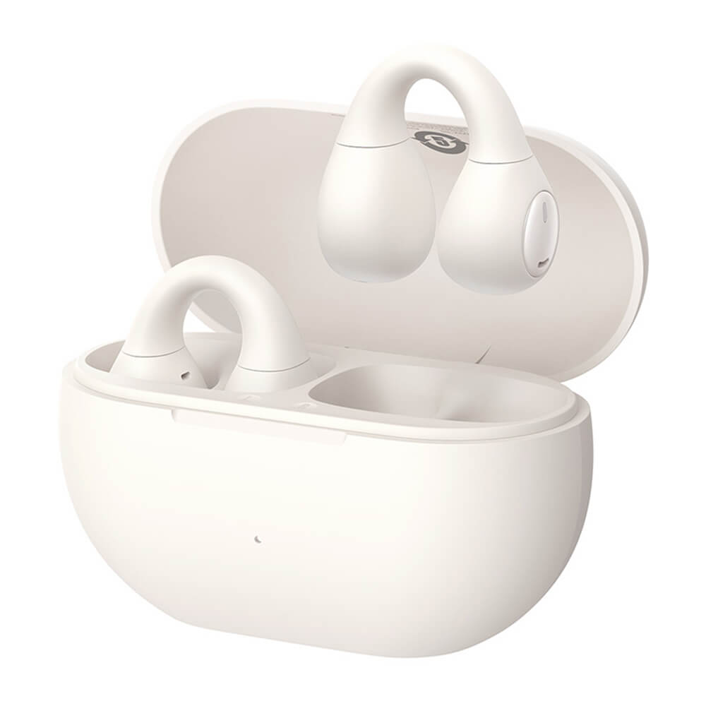 Baseus Bass 15 Clip - TWS Bluetooth 5.4 - Ασύρματα ακουστικά για Κλήσεις / Μουσική - Stellar White