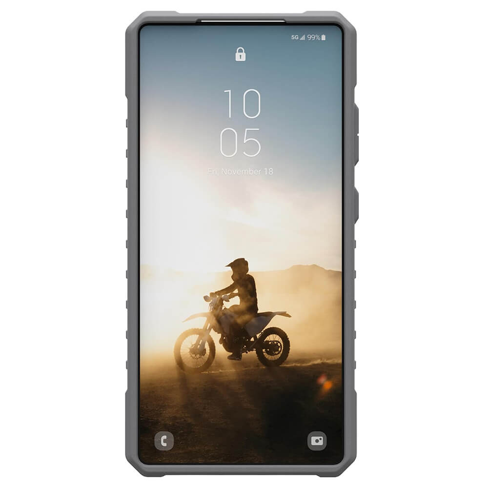 UAG Samsung Galaxy S25 Ultra Pathfinder Clear MagSafe Σκληρή Θήκη με MagSafe και Λουράκι - Active Lava Lanyard