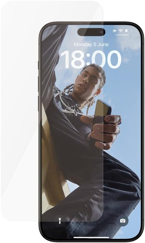 Safe by PanzerGlass iPhone 15 Pro Max Ultra-Wide Fit Case Friendly Full Screen Αντιχαρακτικό Γυαλί Οθόνης - Διάφανο - SAFE95537