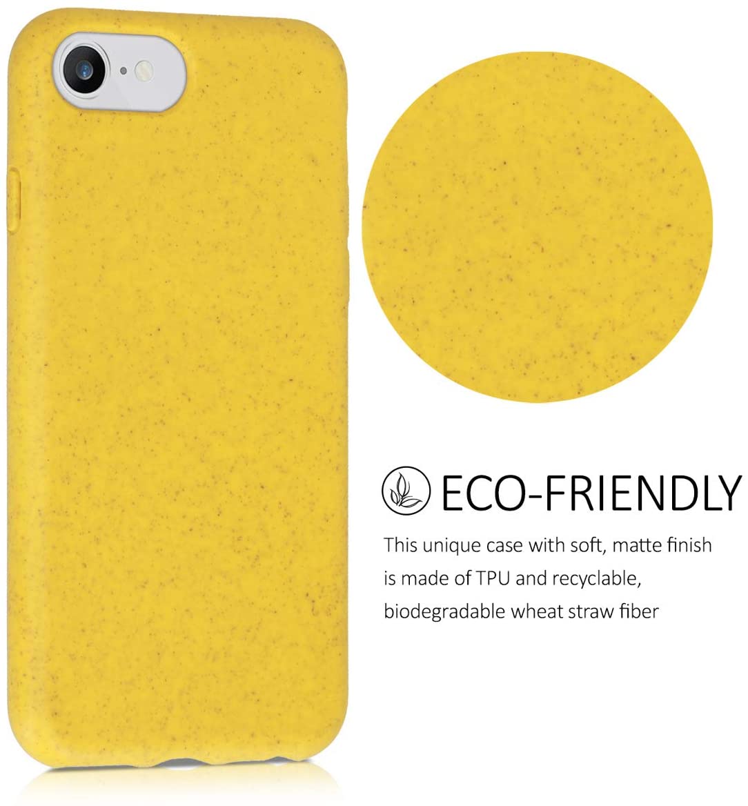 Kalibri iPhone SE 2022 / SE 2020 / 7 / 8 Θήκη Σιλικόνης TPU με Ανακυκλώσιμο και Βιοδιασπώμενο Υλικό - Yellow - 49106.06