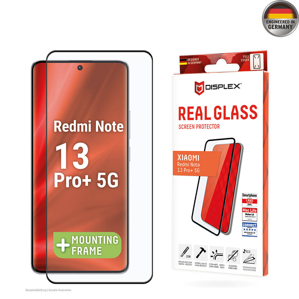 Displex Xiaomi Redmi Note 13 Pro+ 5G - Premium Real Glass 2D - Προστασία Οθόνης - Αντιχαρακτικό Γυαλί / Tempered Glass - Διάφανο