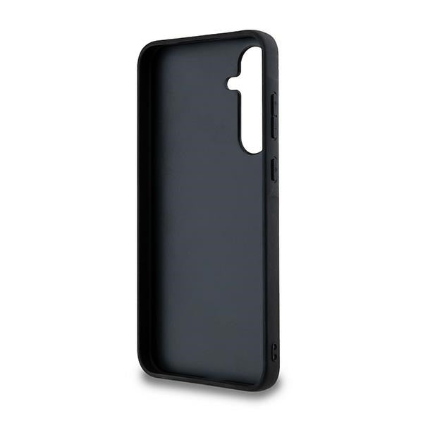 Guess Samsung Galaxy A35 5G - 4G Big Metal Logo - Θήκη με Επένδυση Συνθετικού Δέρματος - Brown - GUHCSA354GMGBR