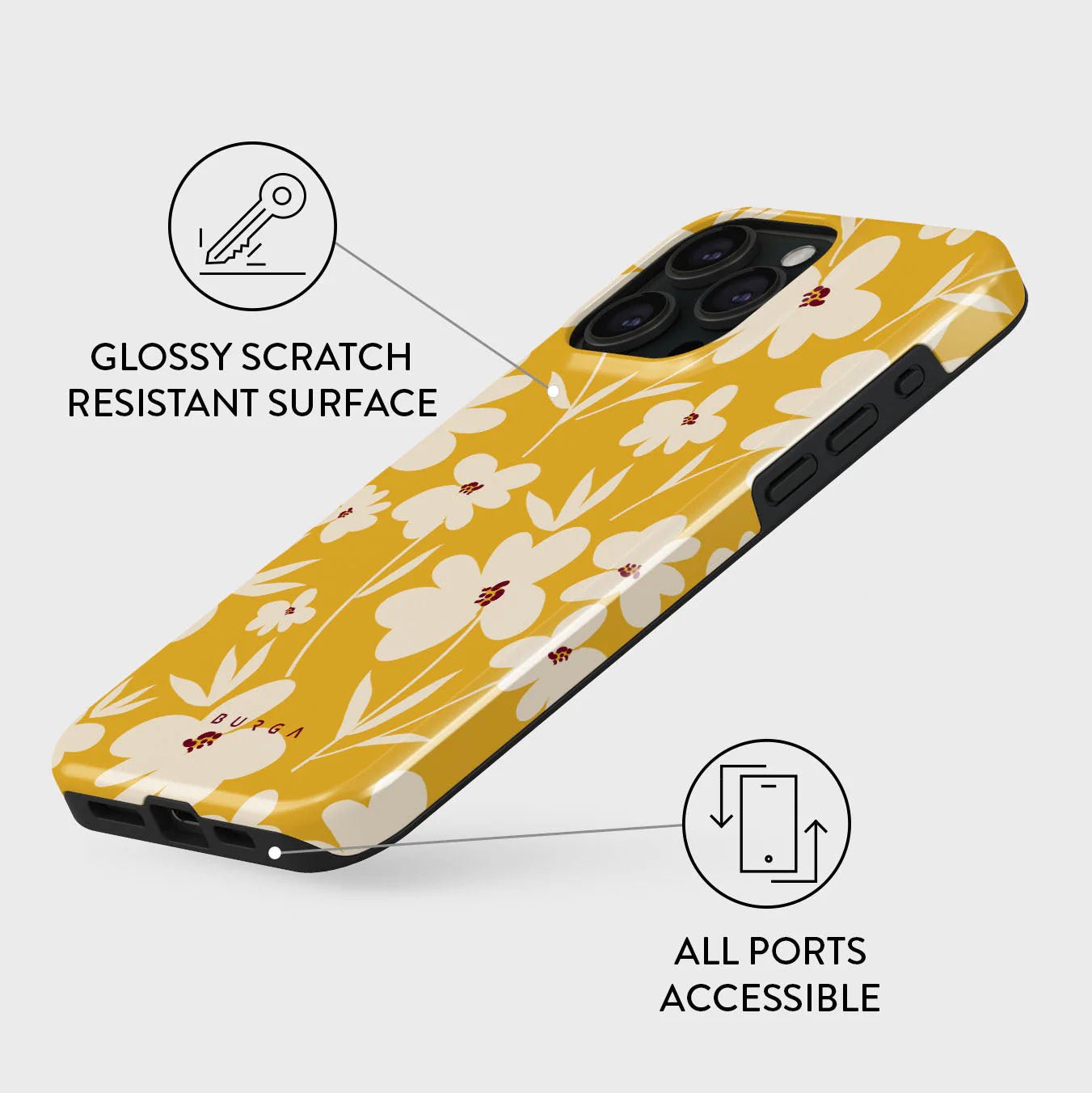 Burga iPhone 15 Pro Max Fashion Tough MagSafe Σκληρή Θήκη με MagSafe - Sunday Market