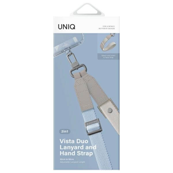 Uniq Vista Universal Phone Lanyard - 2 σε 1 Λουράκι Κινητού - Sky Beige