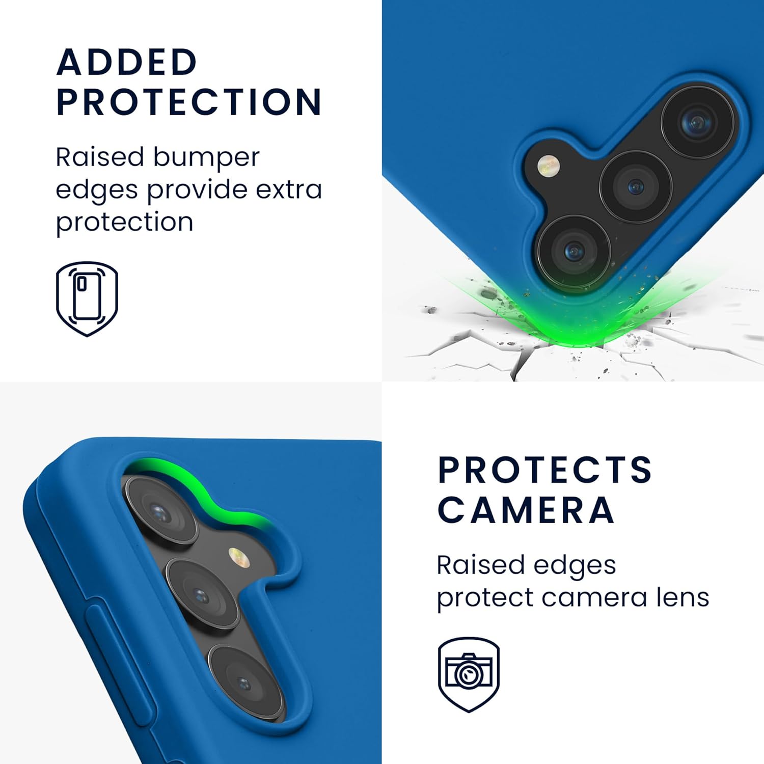 KW Samsung Galaxy S24 Θήκη Σιλικόνης Rubberized TPU - Blue Reef