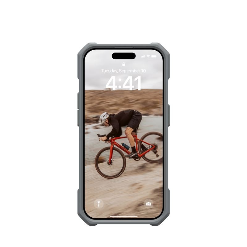 UAG iPhone 15 Pro Essential Armor MagSafe Θήκη Σιλικόνης TPU με MagSafe - Silver