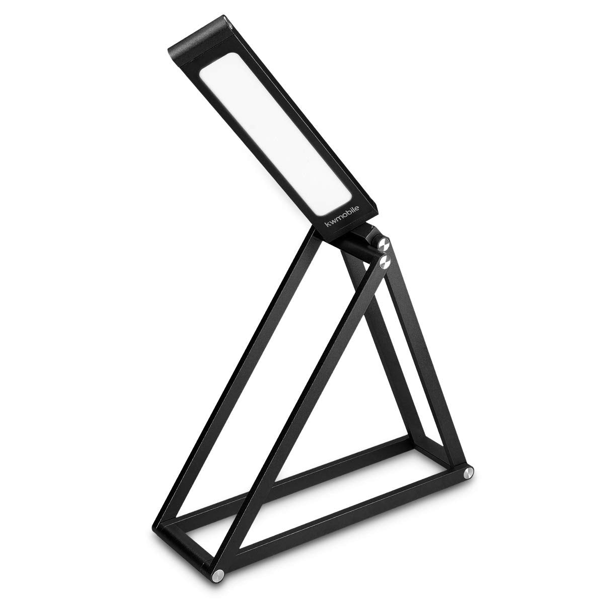 KW LED Folding Desk Lamp Επαναφορτιζόμενο Αναδιπλούμενο Μεταλλικό Φωτιστικό με καλώδιο Micro USB - Black - 45535.01