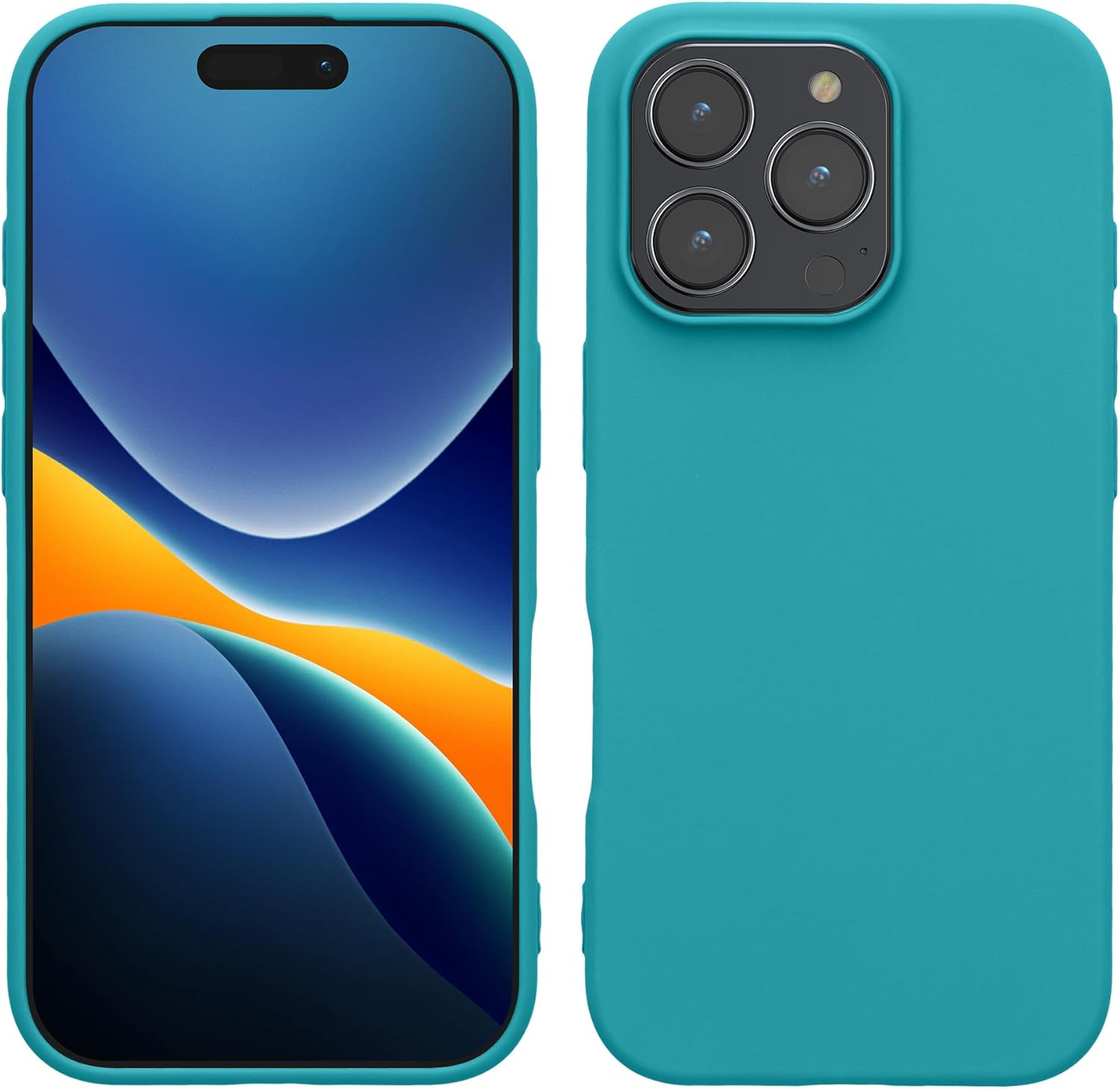 KW iPhone 16 Pro Λεπτή Θήκη Σιλικόνης TPU - Matte Petrol