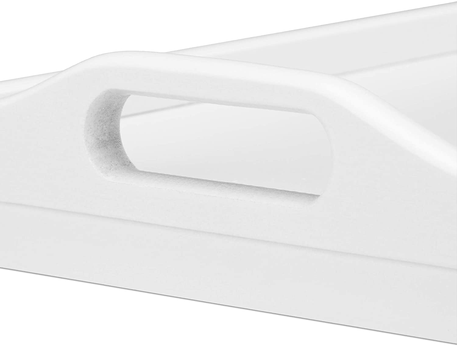 Relaxdays Τραπεζάκι Σερβιρίσματος Φαγητού από Μπαμπού - White - 4052025232320