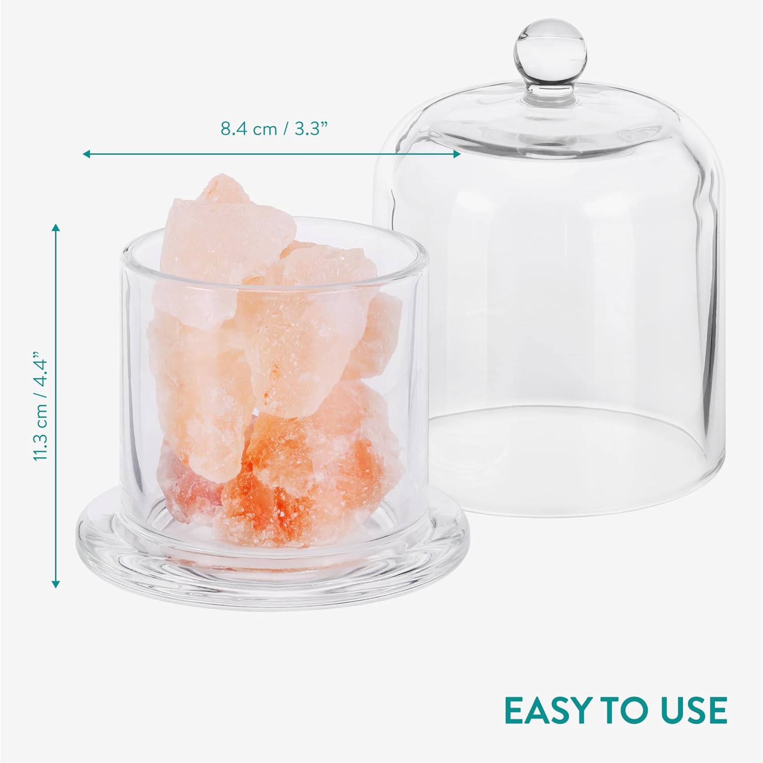 Navaris Διαχύτης Αιθέριων Ελαίων με Πέτρες από Αλάτι Ιμαλαΐων - Pink Salt Crystal - 61658.02