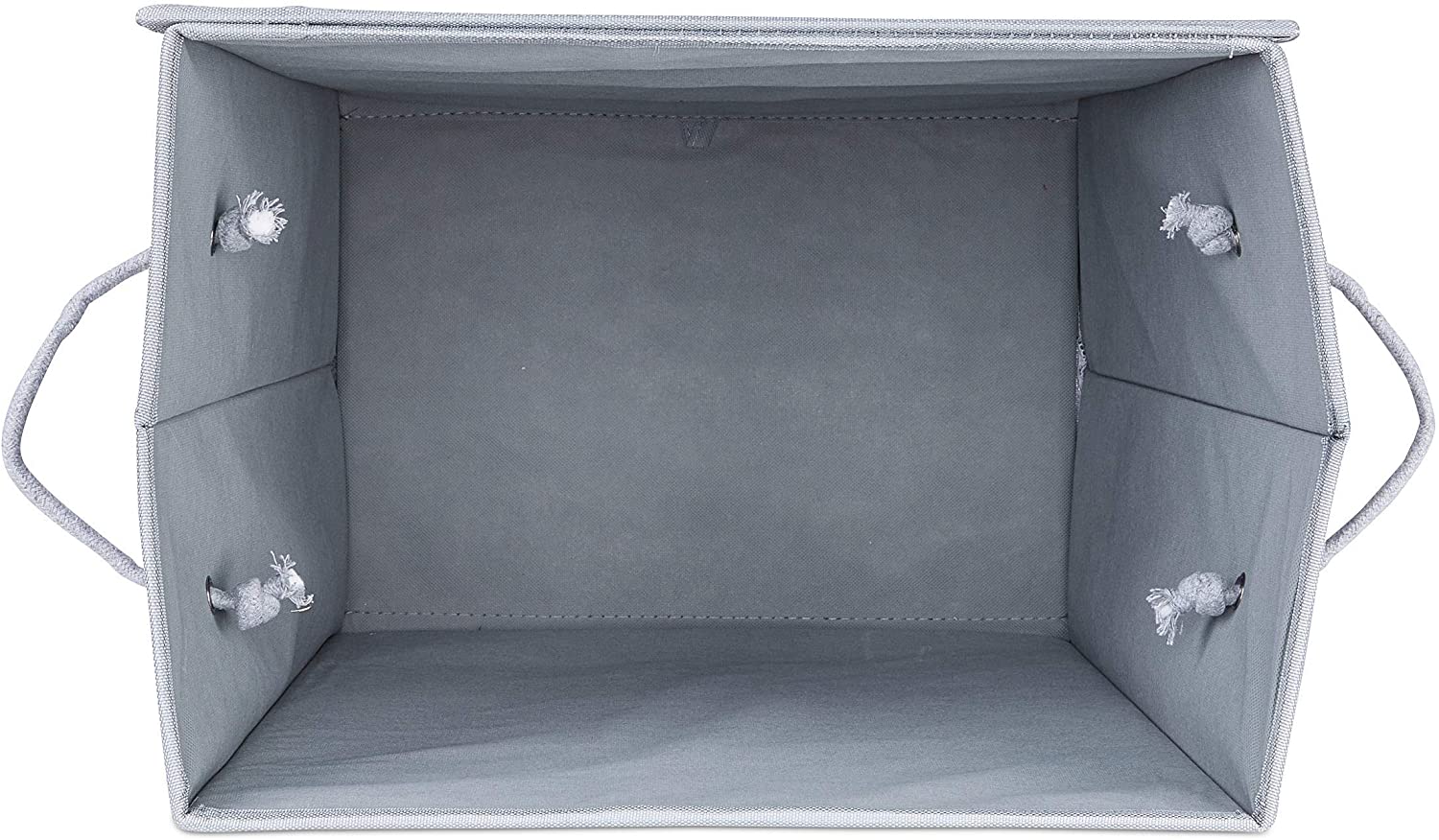 Relaxdays Καλάθι Πλυντηρίου με κάλυμμα Velcro - Gray - 4052025943646