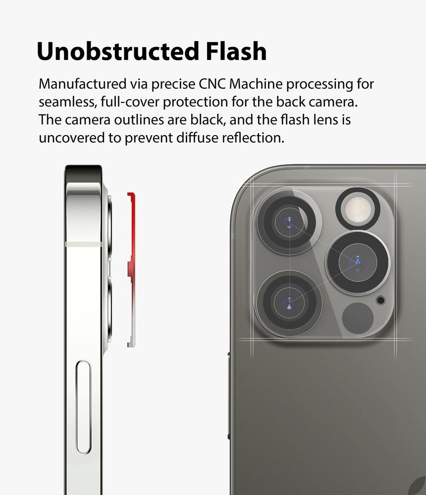 Ringke iPhone 12 Pro Camera Protector Αντιχαρακτικό Γυαλί για την Κάμερα - 2 Τεμάχια - Διάφανο