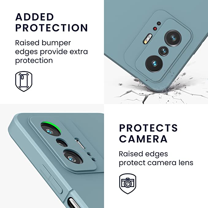 KW Xiaomi 11T / 11T Pro Θήκη Σιλικόνης Rubberized TPU - Arctic Blue - 56573.207