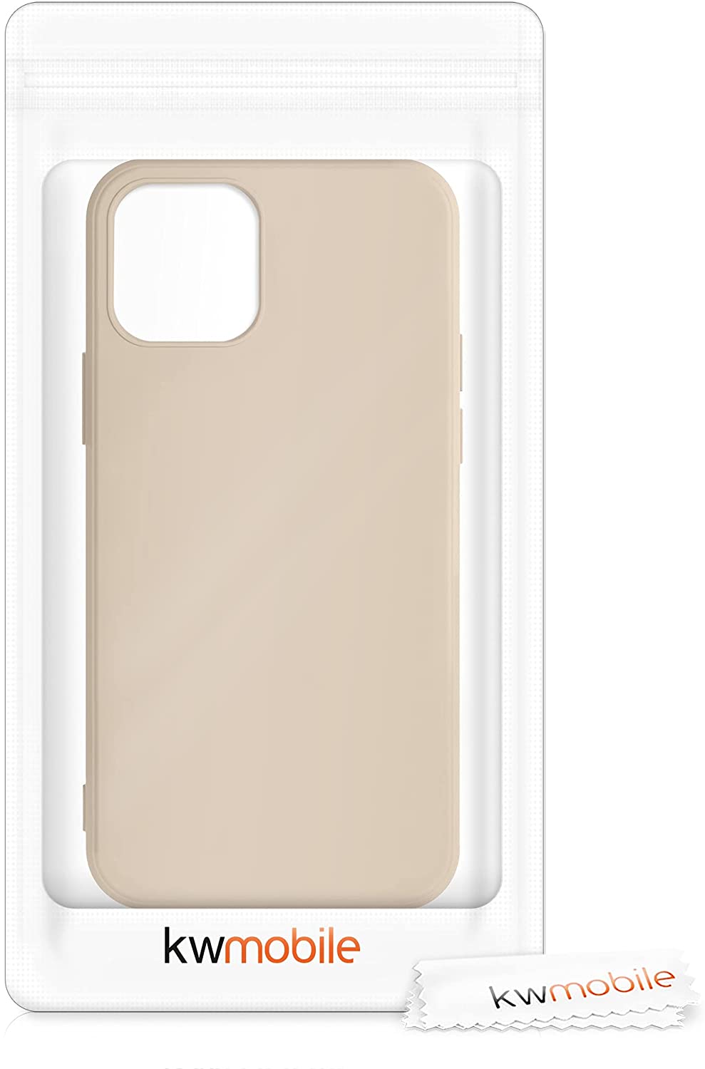 KW iPhone 12 / iPhone 12 Pro Θήκη Σιλικόνης Rubberized TPU - Mother of Pearl - 53844.154