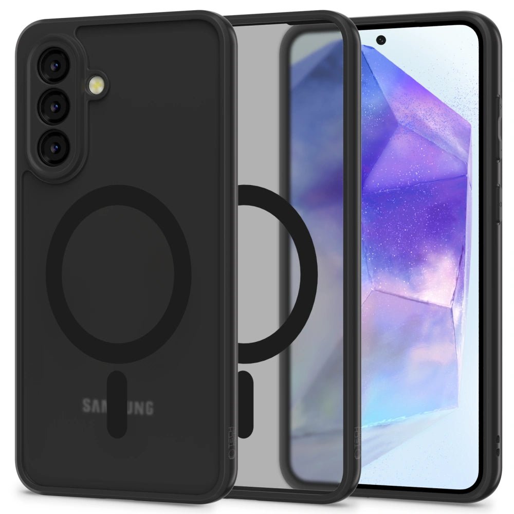 Tech - Protect Samsung Galaxy A56 5G MagMat Σκληρή Θήκη με Πλαίσιο Σιλικόνης και MagSafe - Matte Black