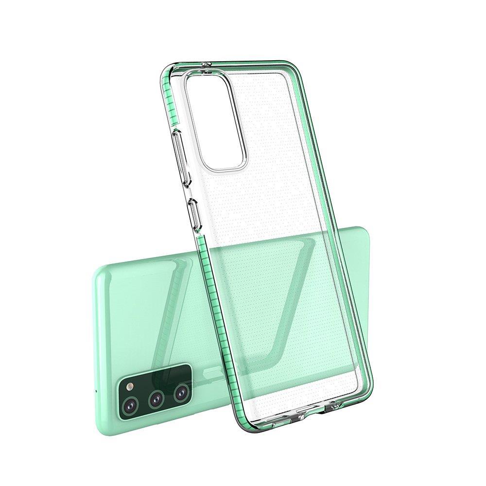 OEM Samsung Galaxy A02s Spring Case Λεπτή Θήκη Σιλικόνης - Διάφανη - Mint